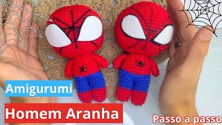 Homem aranha Amigurumi | passo a passo crochê