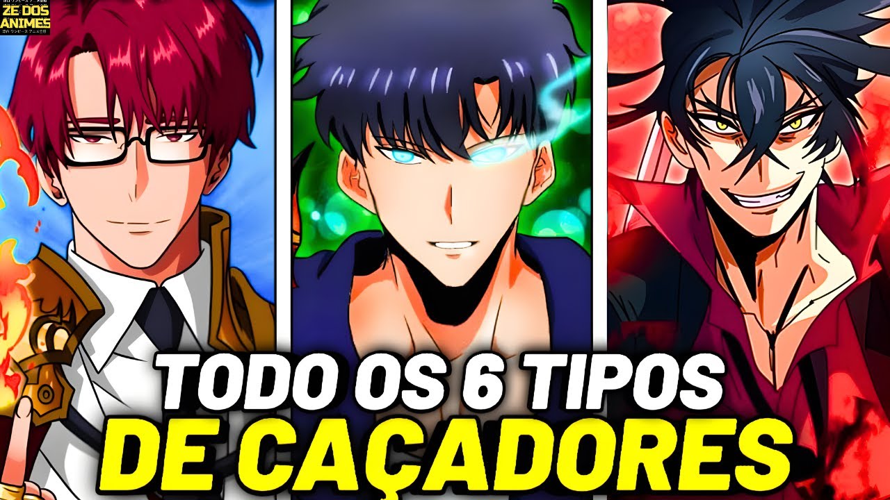 TODOS OS 6 TIPOS DE CAÇADORES DE SOLO LEVELING EXPLICADOS