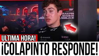 ¡ÚLTIMA HORA! ¡COLAPINTO QUEDA EN EL AIRE… Y ESTA GUERRA INTERNA DESATA UN CAOS TOTAL EN ALPINE!