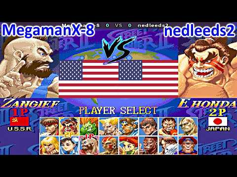 Super Street Fighter II X: Grand Master Challenge - MegamanX-8 vs nedleeds2
