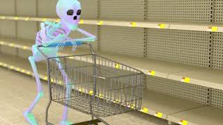 Skeleton walking in store | GIF #Shorts