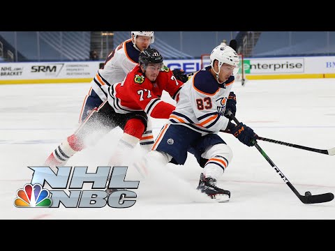 NHL Stanley Cup Qualifying Round: Oilers vs. Blackhawks | Game 3 EXTENDED HIGHLIGHTS | NBC Sports