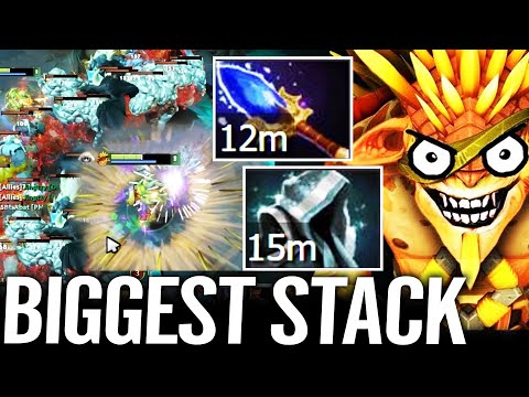 🔥 WTF BIGGEST STACK EVER 12min Aghanim - Eternal Shroud Bristleback MID Crazy Fast Farm Dota 2 Pro