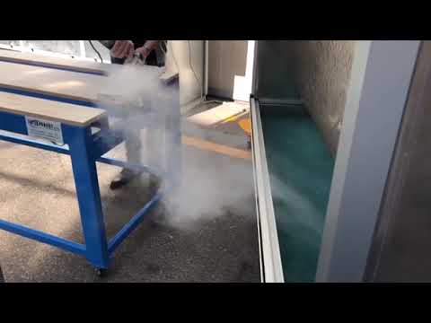 Water Wall Dust Extractor in Slow Motion