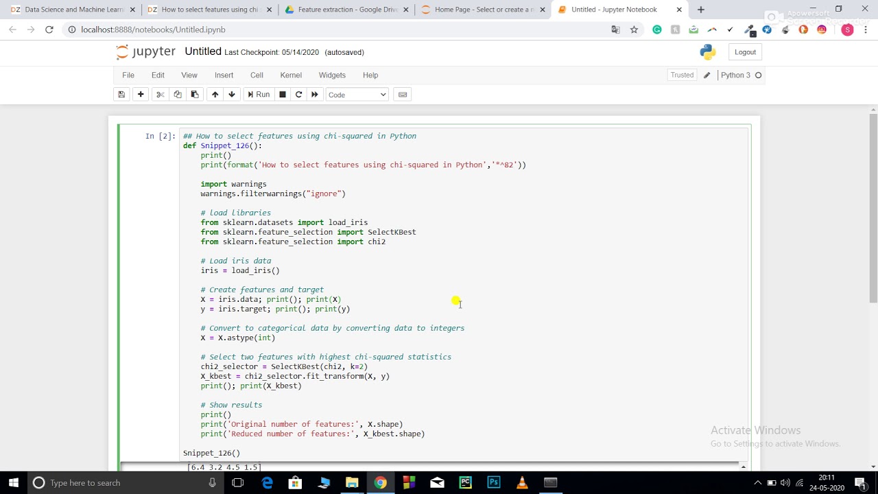 How to select features using Chi-Squared in Python?