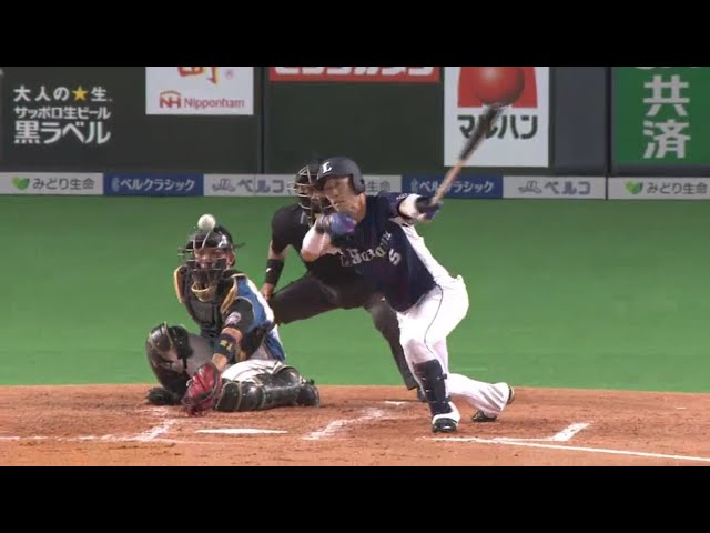 【2回表】2018年シーズン パ・リーグ最初の得点はライオンズ・外崎のバット!! 2018/3/30 F-L