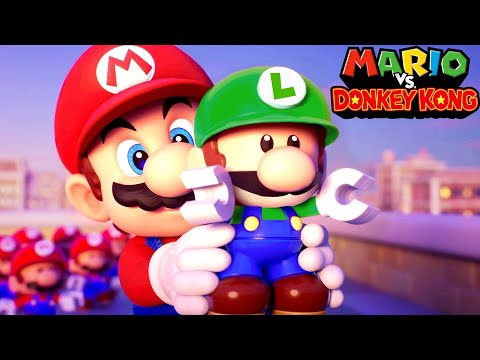 Mario vs Donkey Kong - Full Game Walkthrough (2 Player)