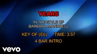 Barbara Mandrell - Years (Karaoke)