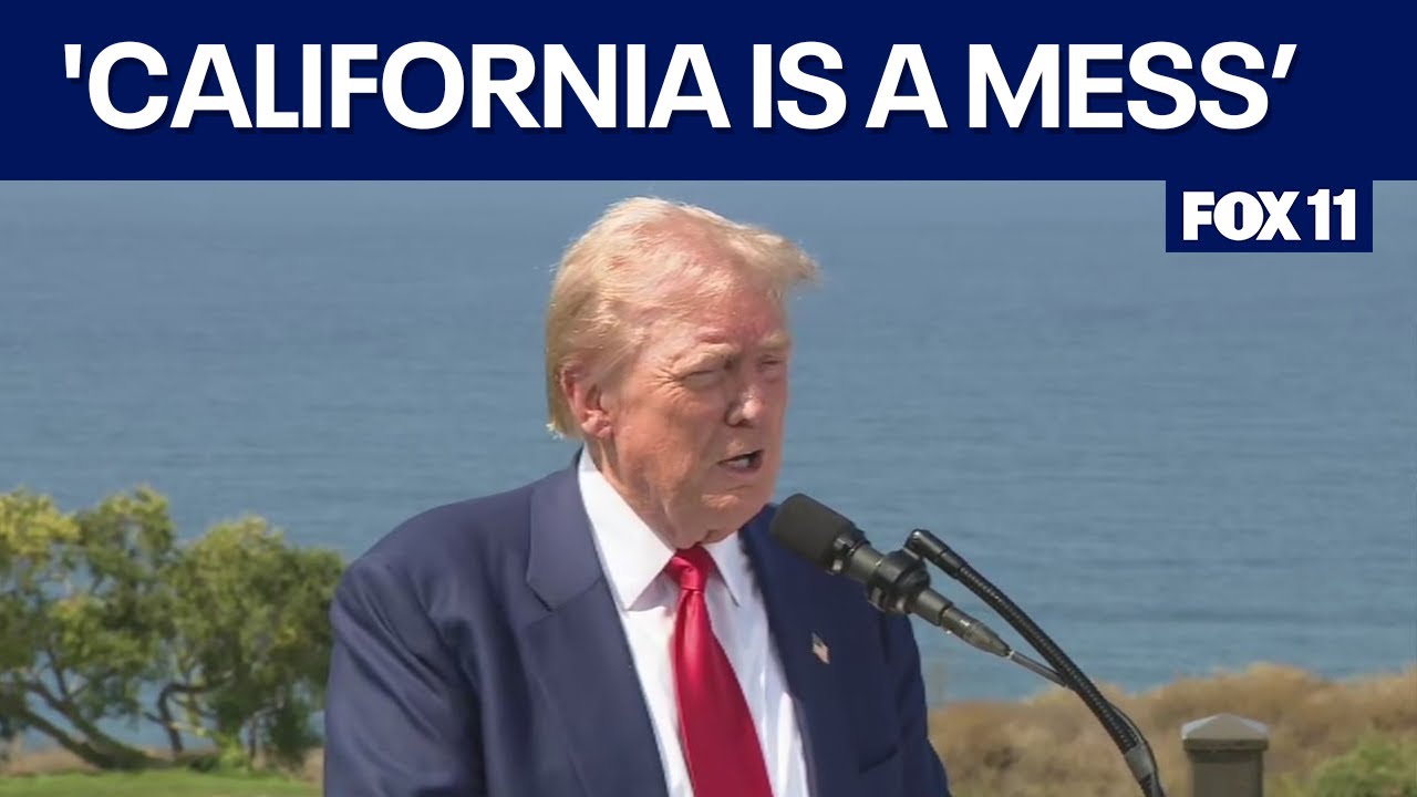 Trump speaks during visit to LA: FULL SPEECH