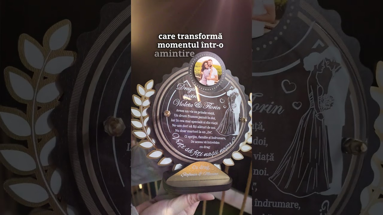 Thumbnail video Trofeu Personalizat Pentru Cererea Nasilor De Cununie