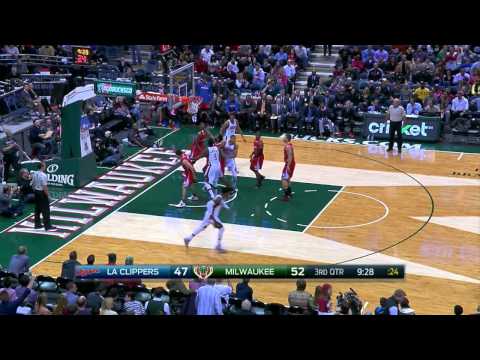 Giannis Antetokounmpo Highlights Clippers vs. Bucks 12.13.2014 - 20 Points, 5 Rebounds
