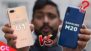 Samsung Galaxy M20 vs Realme U1 Comparison, Camera, Speed, Design, Battery | GT Hindi