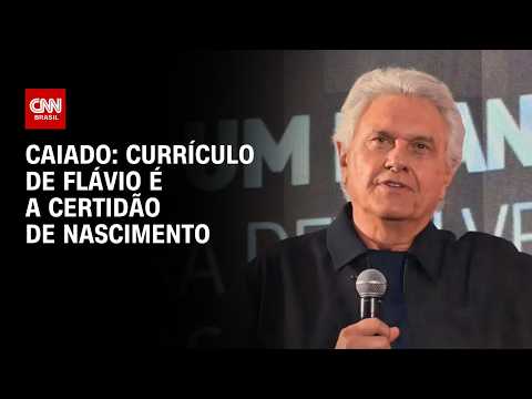 Eleições 2026: Currículo de Flávio Bolsonaro é a certidão de nascimento, diz Caiado | HORA H