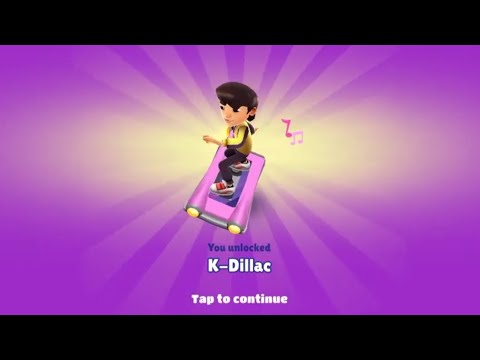 Unlocking K-DILLAC Board On Subway Surfers