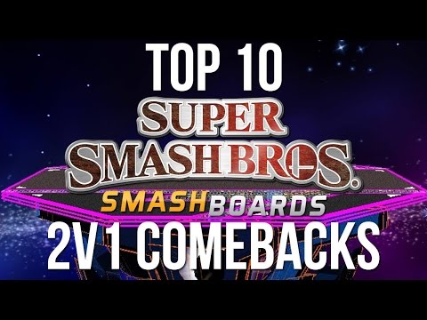 Never Give Up - Top 10 2v1 Comebacks - Super Smash Bros.