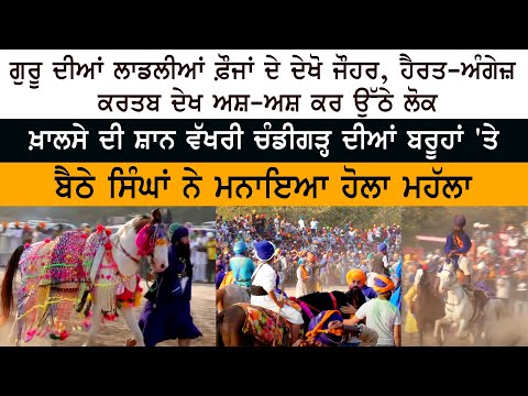 Sikhs Protesting at Chandigarh Border celebrated Hola Mohalla