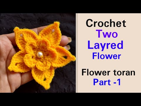 Crochet Flower Toran / Door hanging  , Part -1
