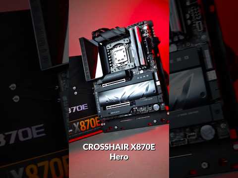 The ASUS ROG CROSSHAIR X870E HERO—the most balls-to-the-wall motherboard I've ever seen. #shorts