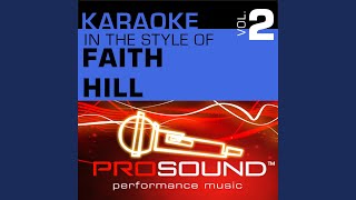 Bringing Out The Elvis (Karaoke Lead Vocal Demo) (In the style of Faith Hill)