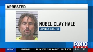 Mississippi man accused of wrecking restroom at Mobile County License Commission office