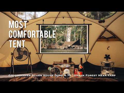 CAMPING | The Most Comfortable Tent Setup | GroundCover Dome 4.75