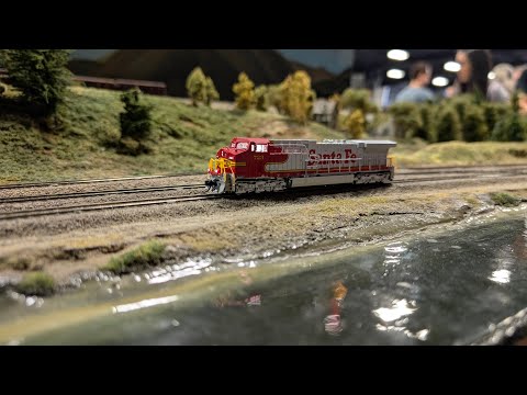 Model train layouts from the 2025 Great Train Show in Costa Mesa, CA
