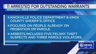 KPD: 11 arrested during joint property crime crackdown