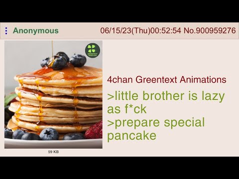 Anon makes pancakes for his little brother | 4chan Greentext Animations