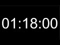 1 Hour 18 Minute Timer 78 Minute Countdown 4680 Seconds Alarm
