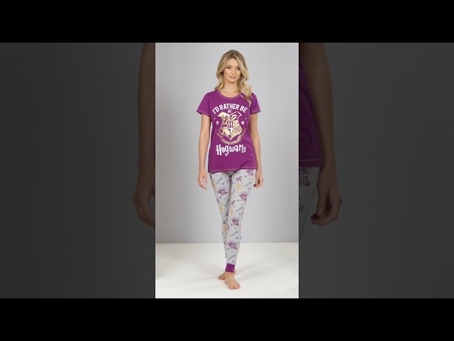 Vídeo relacionado con HARRY POTTER Pijamas para Mujer Hogwarts Gris Medium