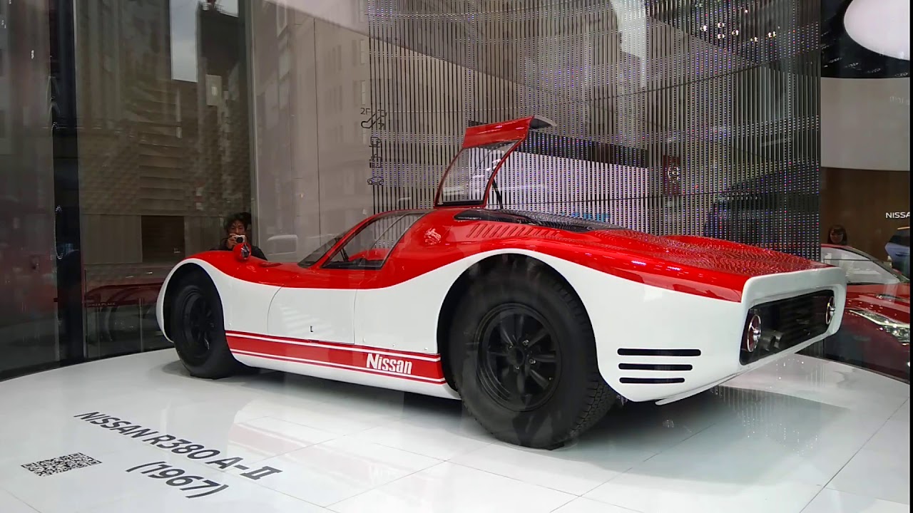 Nissan R380 A2 1967  racing car at Nissan Crossing Ginza Tokyo