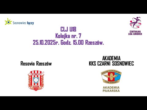 CLJ U18 Kobiet: Resovia Rzeszów vs Akademia KKS Czarni Sosnowiec
