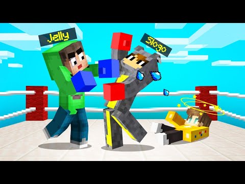 Jelly -  JELLY vs.  LOGO In A MINECRAFT BOXING MATCH!