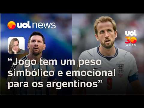 Argentina x Inglaterra: Jogo tem um peso simbólico e emocional para os argentinos, afirma Figueiredo