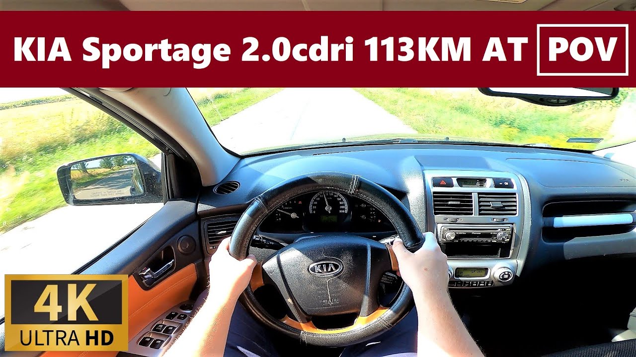 Kia Sportage II 2.0crdi 113KM (2005) POV DRIVE Test ...