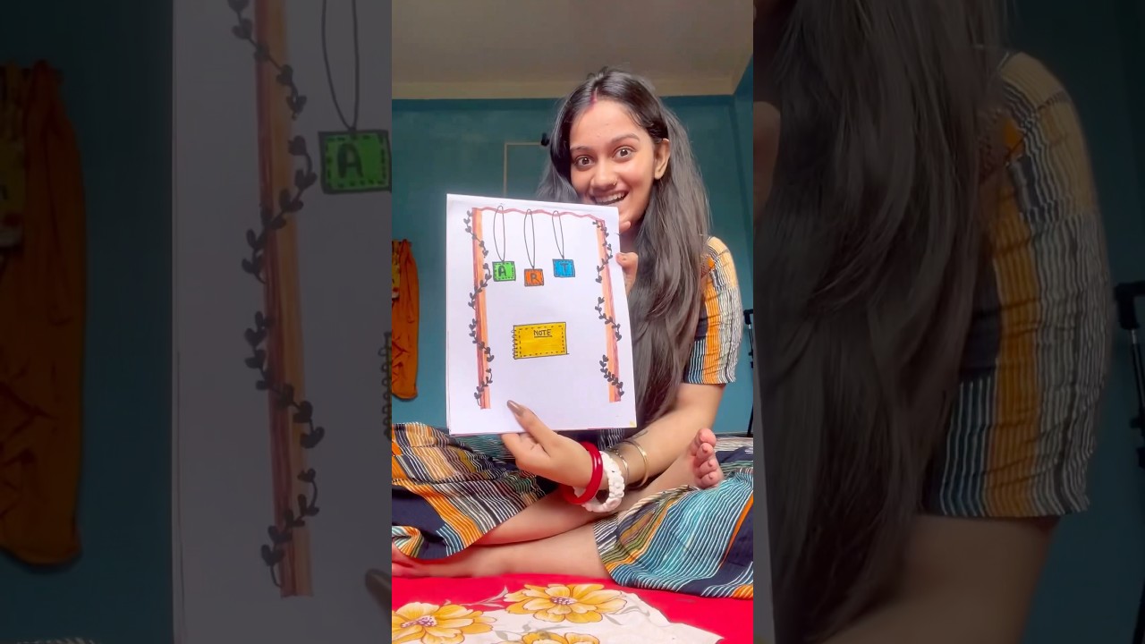 Front page design😱 #bengali #art #shortvideo