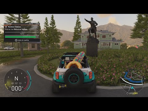 The Crew Motorfest -  All 12 Historical Statue Collectible Locations ("Rainbow Statues" Challenge)