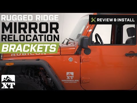 Jeep Wrangler Rugged Ridge Mirror Relocation Brackets (2007-2017 JK) Review & Install