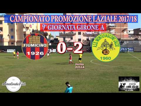 CAMPIONATO PROMOZIONE 2017-18 - GIRONE A - 12° GIORNATA - FIUMICINO 1926 - ASD MONTEFIASCONE 0-2