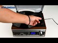 Video produktu Hyundai RTC 182 SU RIP mikrosystém s gramofonem  stříbrno-hnědý