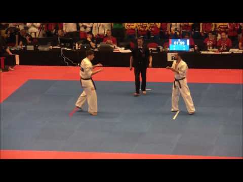 EC2017 Kumite Men 75 85 kg Marek Wolny Poland AKA Vs Marius Ilas Romania SHIRO