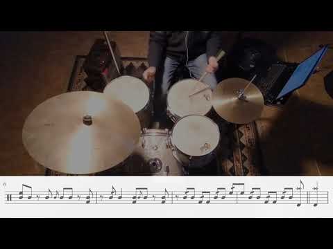 Stan Levey on "Diggin' for Diz" - Drum solo transcription (Stan Levey Sextet)