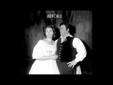 SUTHERLAND  PAVAROTTI  "non e questa ingrato core"  Bellini  La Sonnambula  SAMPLE Restoration