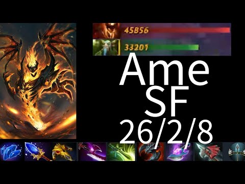 Ame Shadow Fiend vs Sielncer, Void, NP, Pangolier, Snapfire - dota2