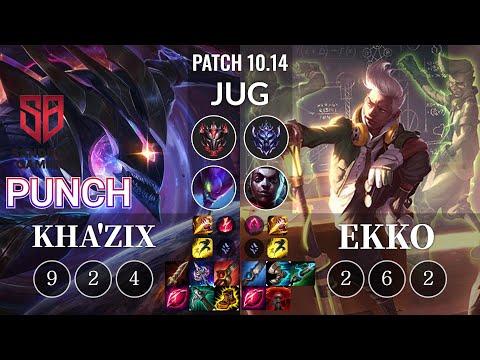 SB Punch Kha'Zix vs Ekko Jungle - KR Patch 10.14