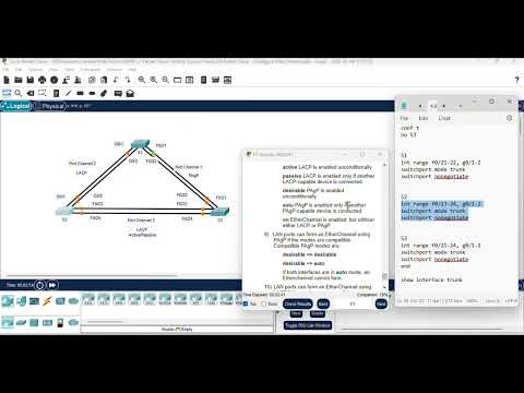 6.2.4 Packet Tracer - Configure EtherChannel