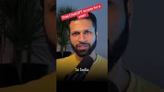 ChatGPT Go is a new plan for India and is free for a year. #ai #fyp #chatgpt