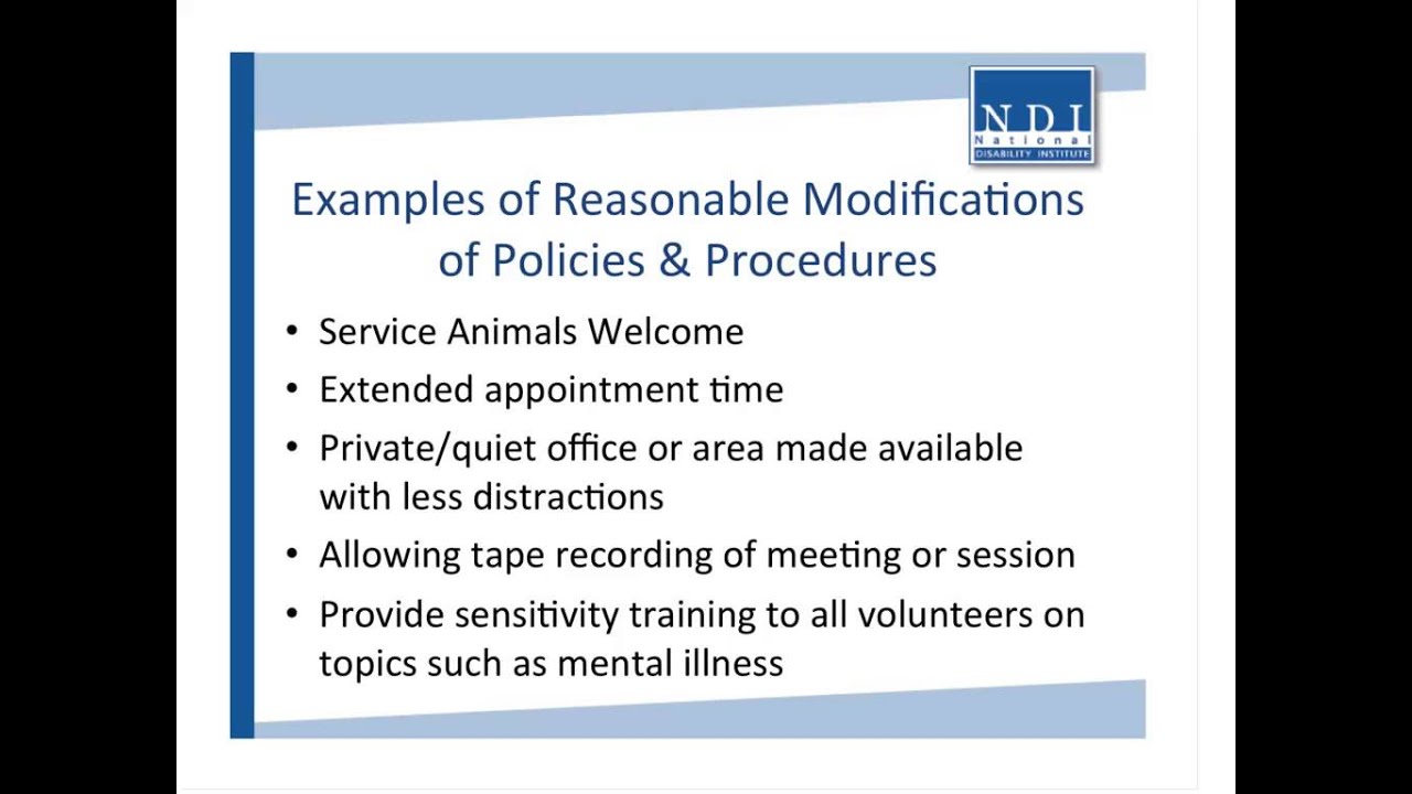 WEBINAR: Providing Accommodations to Persons with Disabilities