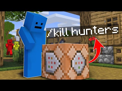 Minecraft Manhunt, But I Can Craft Command Blocks