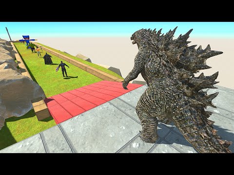 GODZILLA 2021 DEATH RUN ATTACK - Animal Revolt Battle Simulator